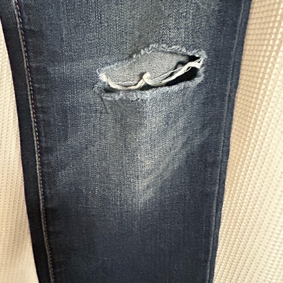 Blank NYC Blue Skinny Jeans with Floral Embroidery - Picture 5 of 11